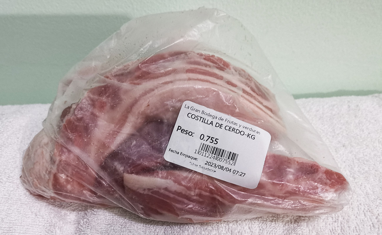 Costilla Cerdo 755g / La Gran Bodega de Frutas y Verduras, Flores, Heredia-03082023