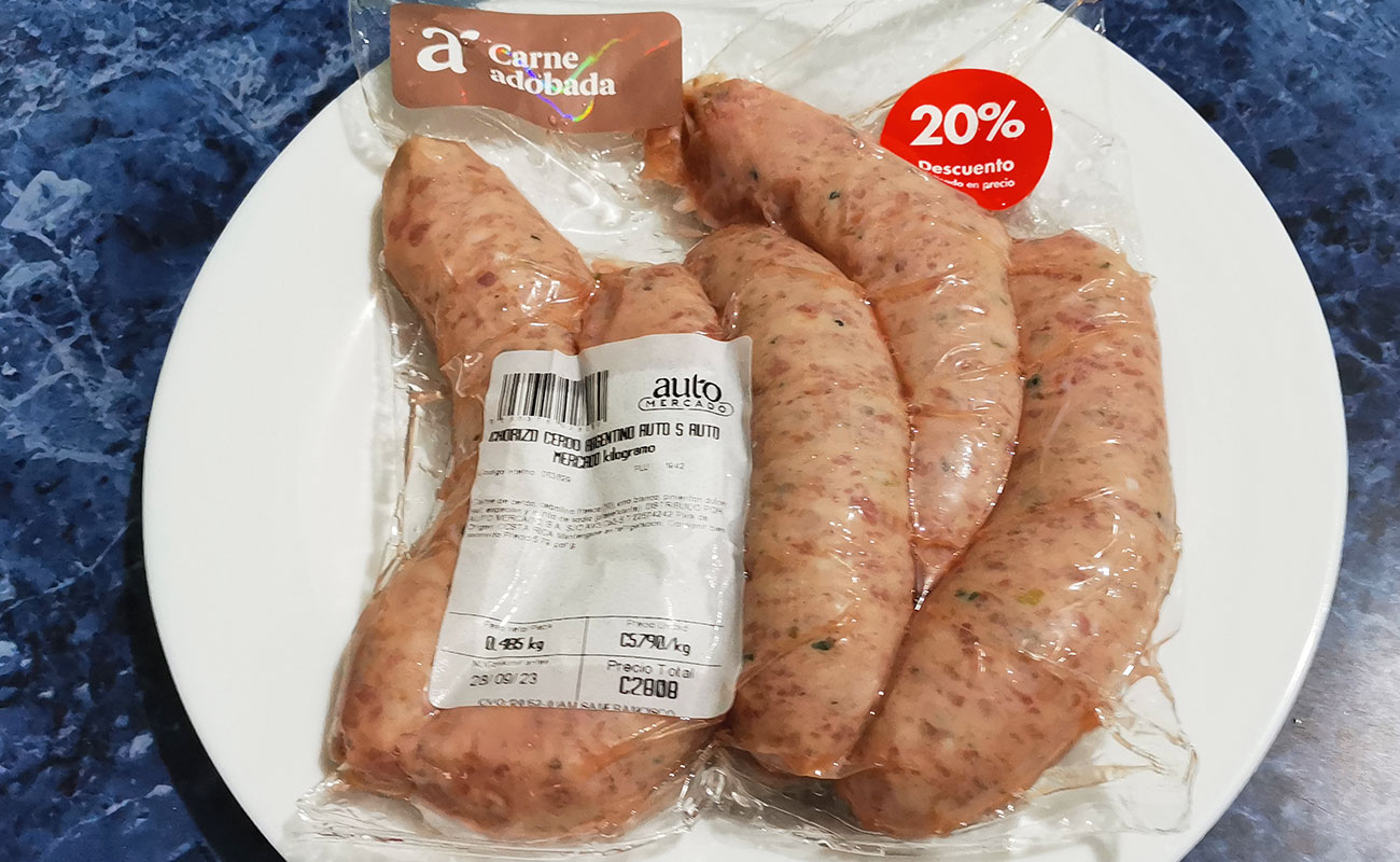 Chorizo Criollo 480g, Automercado, San Francisco, Heredia-14092023