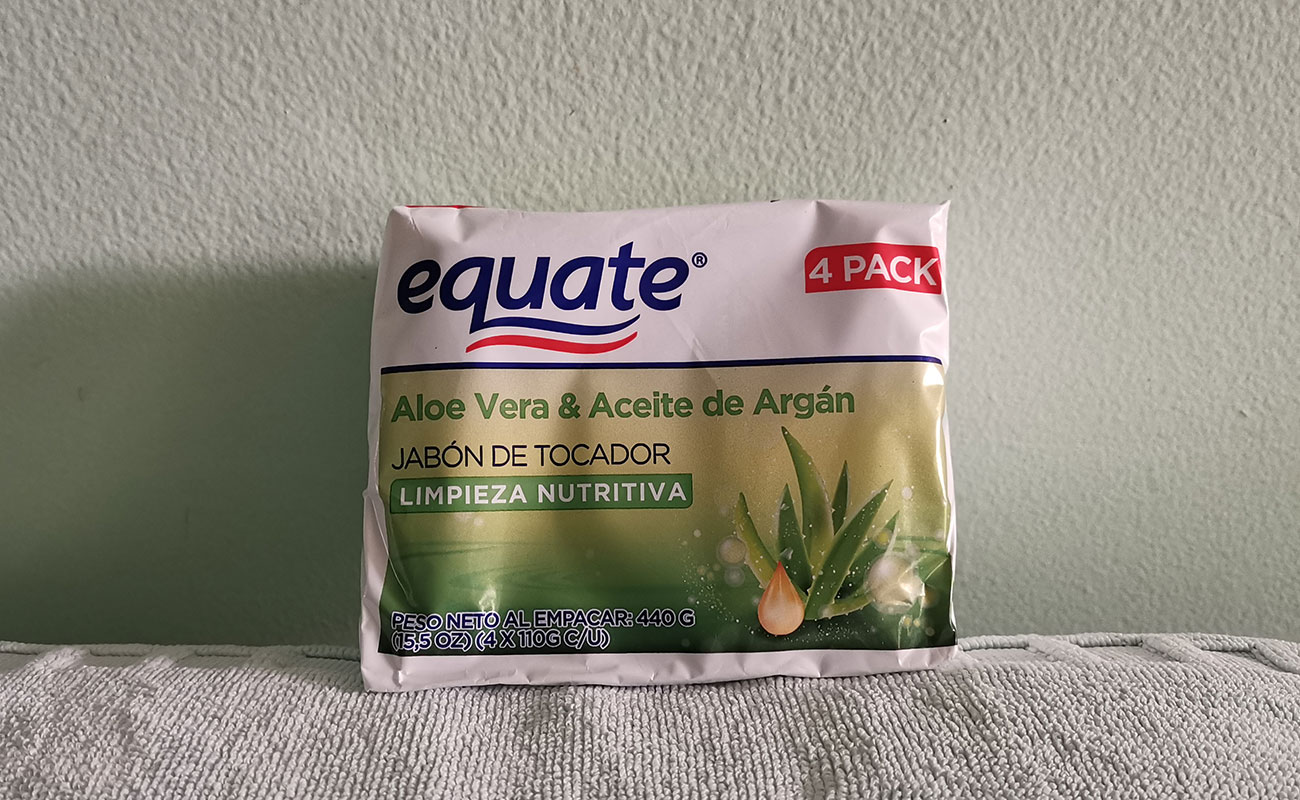 Jabon de Tocador 4 Pack 440g / Equate, Walmart San Francisco Heredia 24092023
