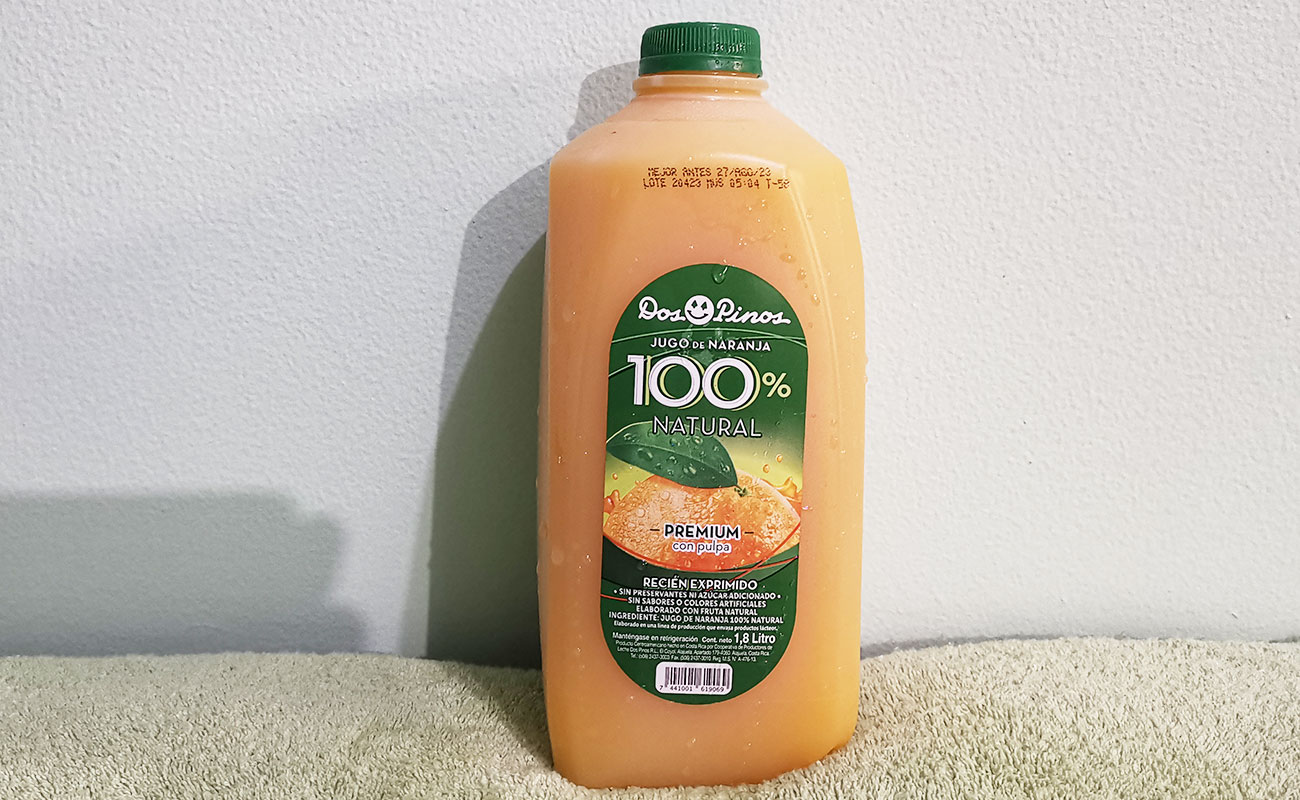 Jugo de Naranja 100% Natural 1.8L Dos Pinos / Max X Menos,  Paseo de las Flores, Heredia-16082023