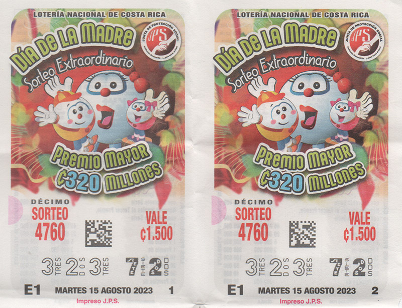 loteria 323-72 jps dia de la madre martes 15 08 2023