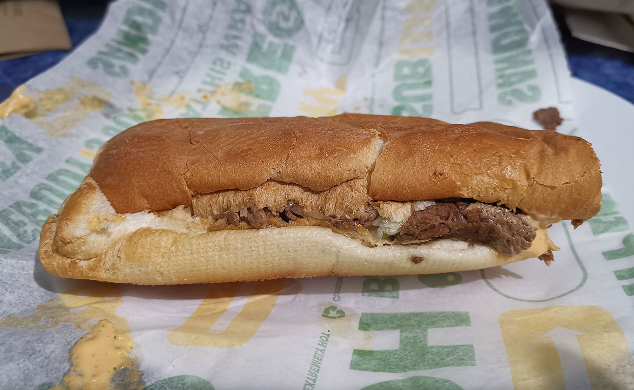 Steak Fajitas 6in / SubWay, Plaza Multiflores, San Francisco, Heredia 26092023